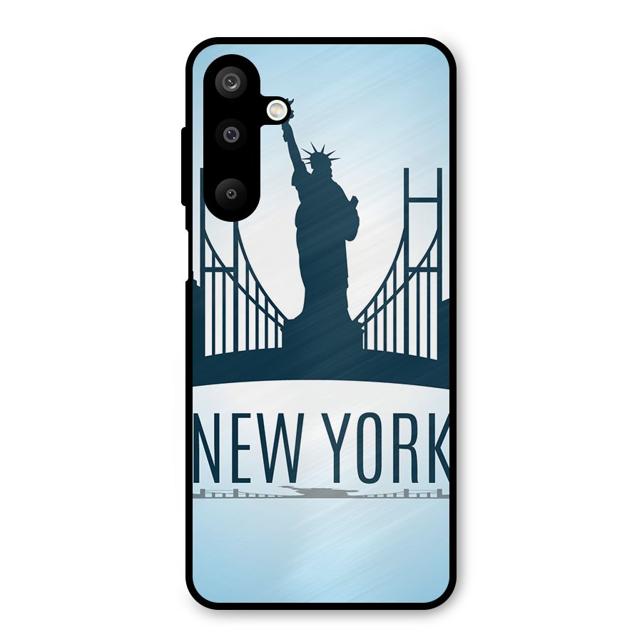 New York Skyline Metal Back Case for Galaxy M16