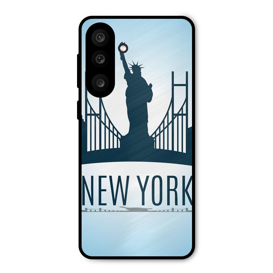 New York Skyline Metal Back Case for Galaxy M56