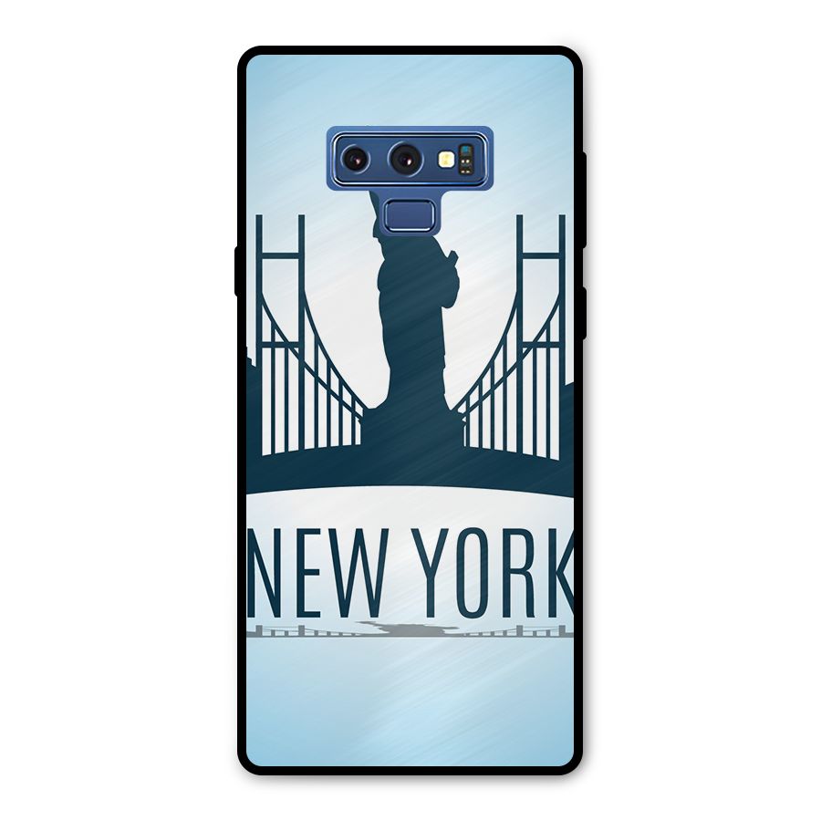 New York Skyline Metal Back Case for Galaxy Note 9