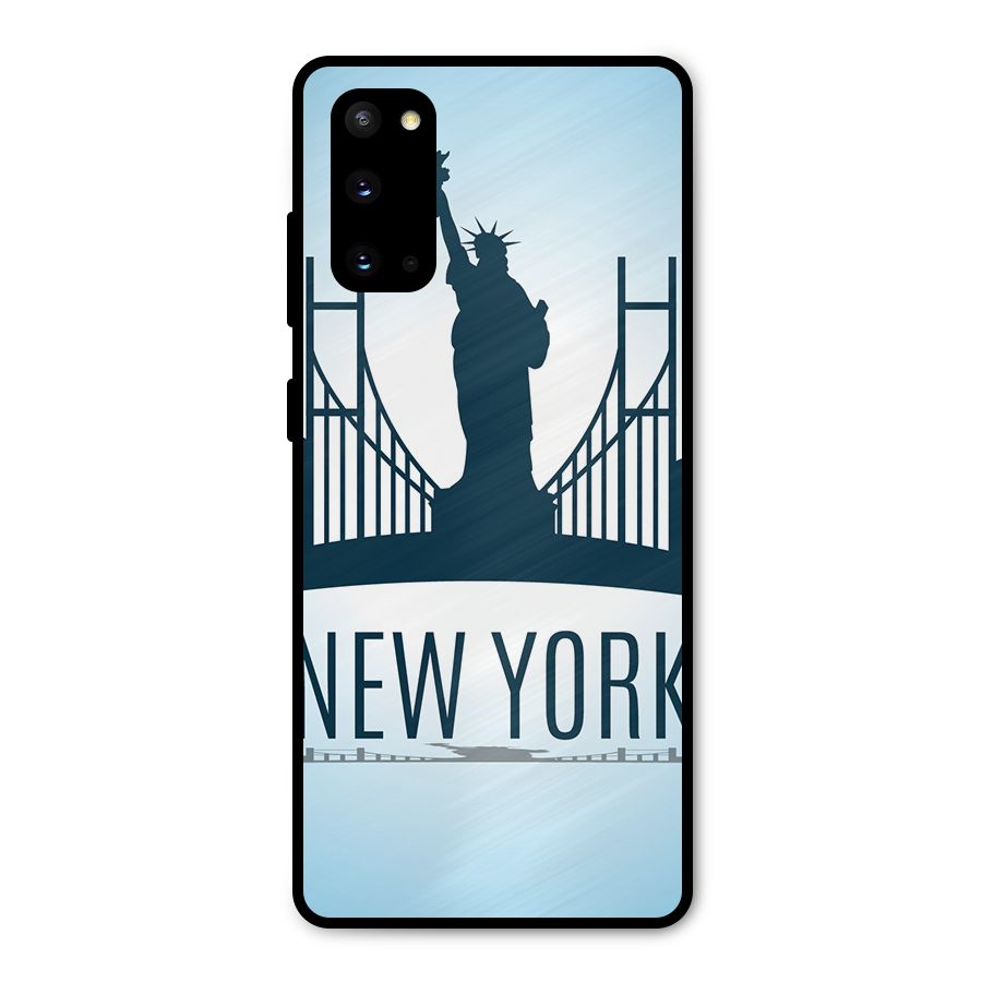 New York Skyline Metal Back Case for Galaxy S20