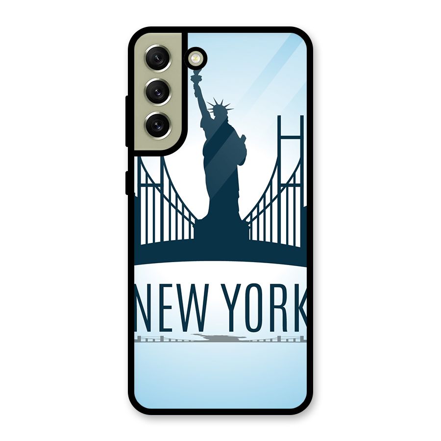 New York Skyline Metal Back Case for Galaxy S21 FE 5G (2023)