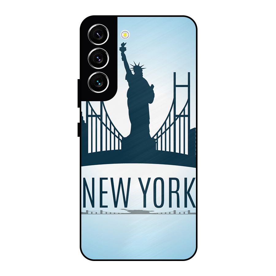 New York Skyline Metal Back Case for Galaxy S22 5G
