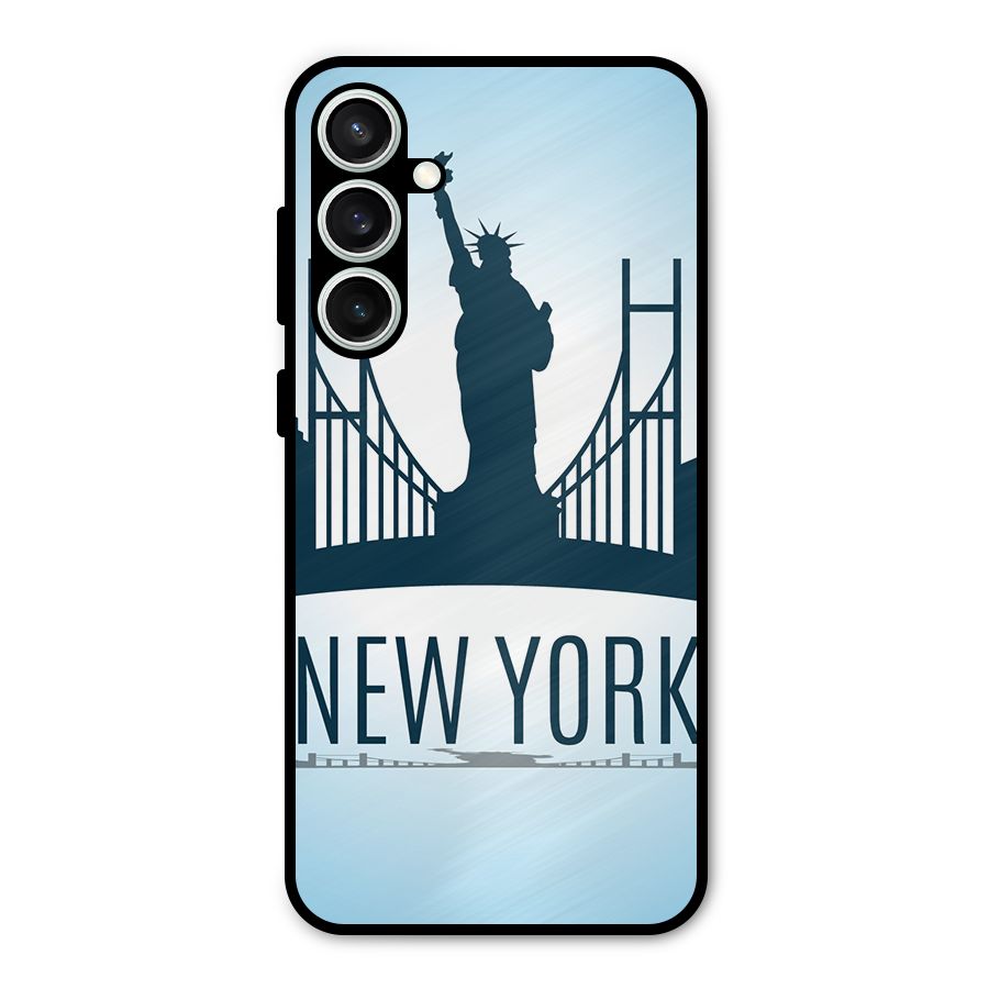 New York Skyline Metal Back Case for Galaxy S23 FE
