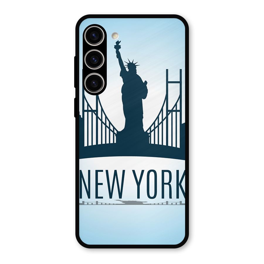 New York Skyline Metal Back Case for Galaxy S23 Plus