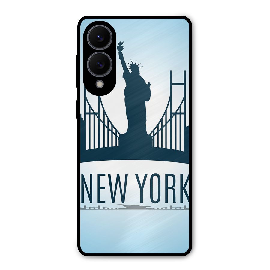 New York Skyline Metal Back Case for Galaxy S25 Edge