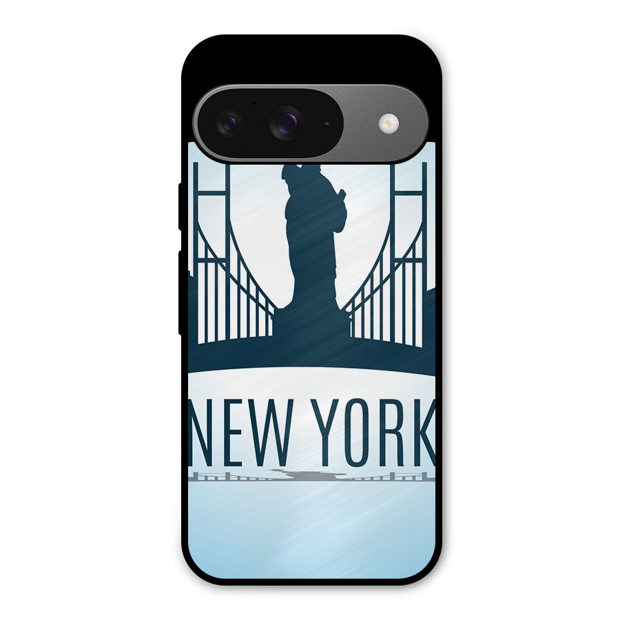 New York Skyline Metal Back Case for Google Pixel 9