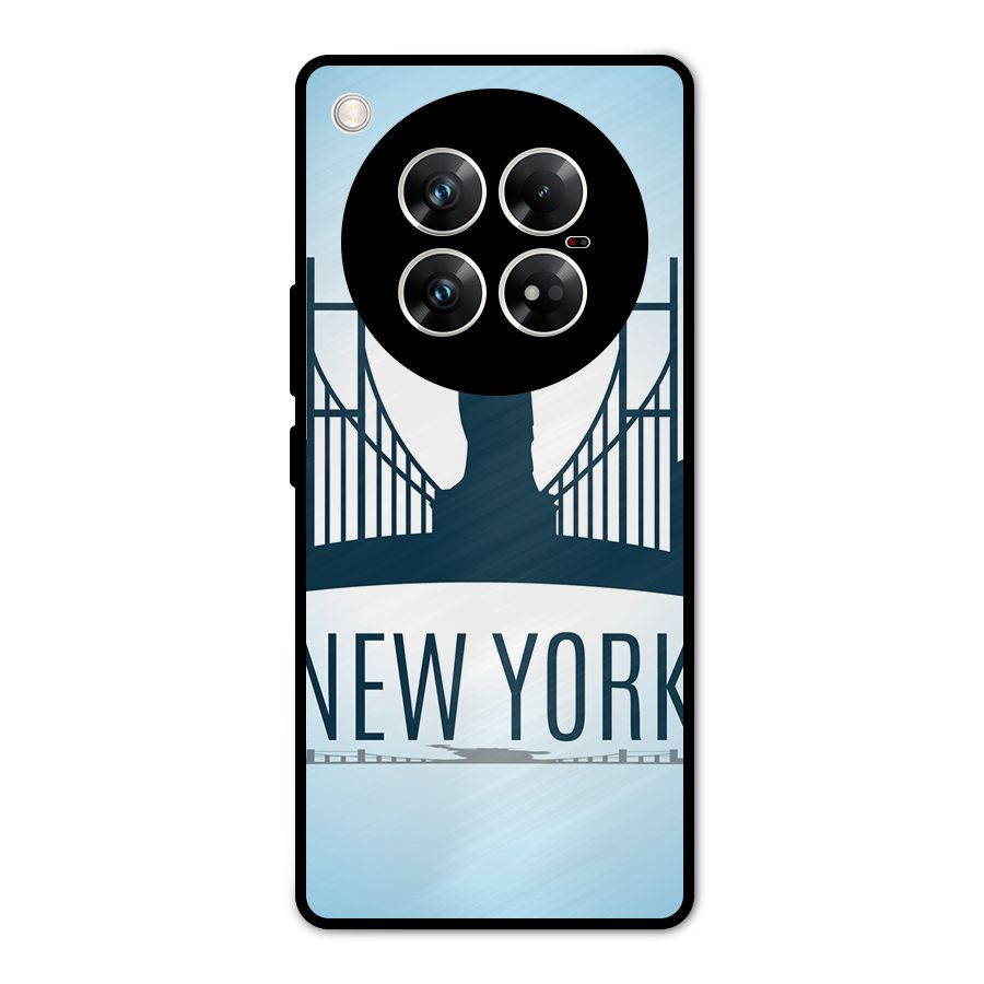 New York Skyline Metal Back Case for Infinix Zero 40 5G