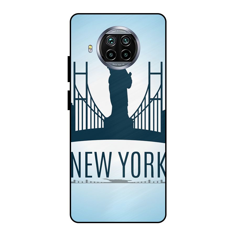 New York Skyline Metal Back Case for Mi 10i