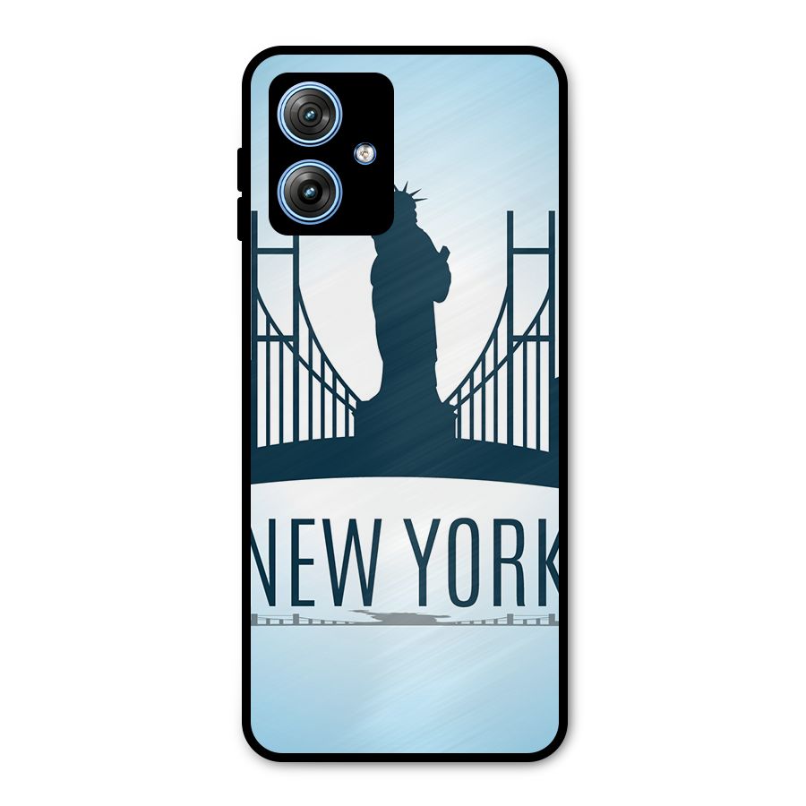 New York Skyline Metal Back Case for Moto G54