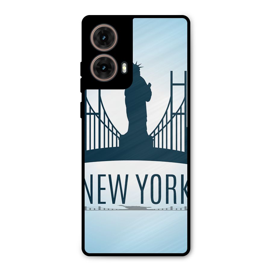 New York Skyline Metal Back Case for Moto G85