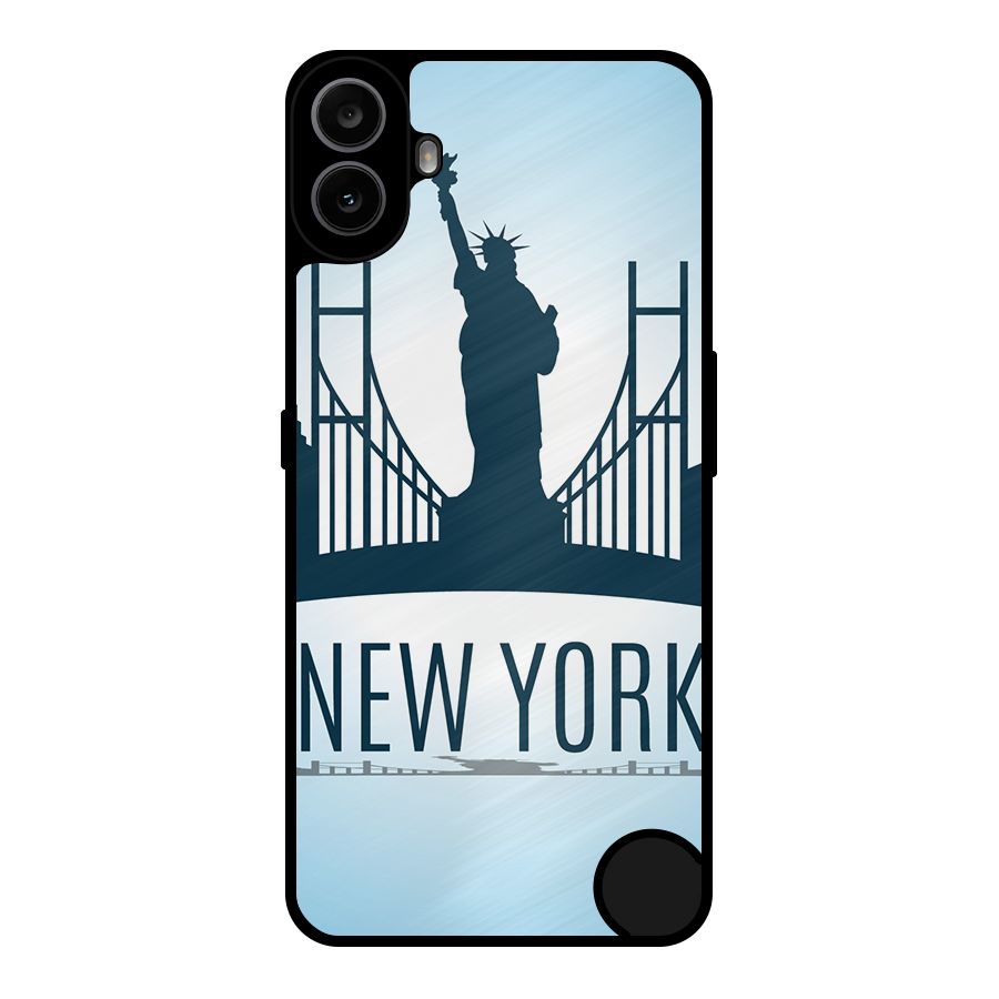 New York Skyline Metal Back Case for Nothing CMF Phone 1