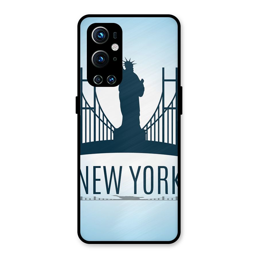 New York Skyline Metal Back Case for OnePlus 9 Pro