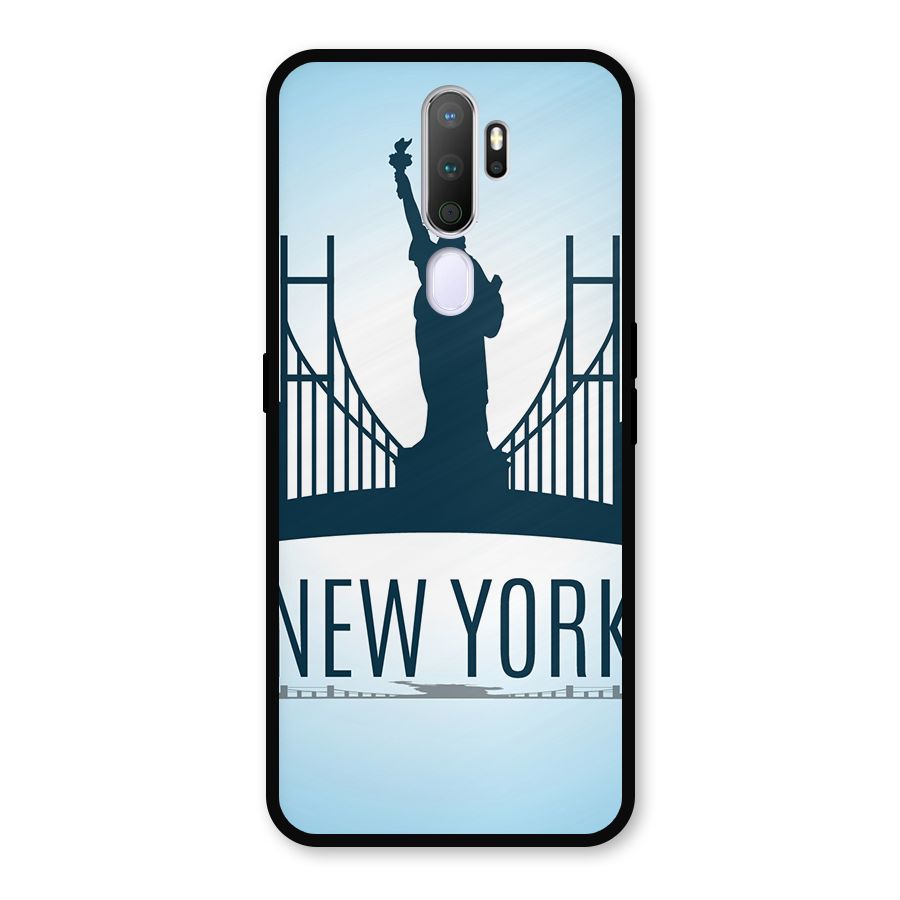 New York Skyline Metal Back Case for Oppo A9 (2020)