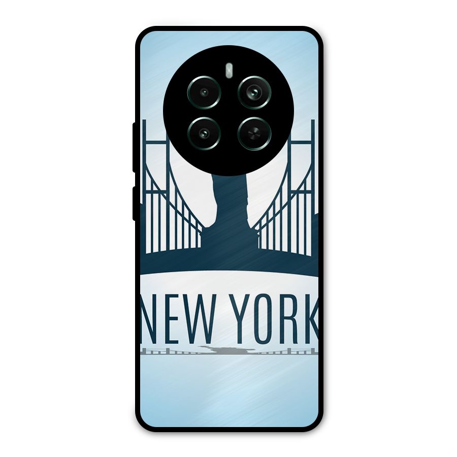 New York Skyline Metal Back Case for Realme 12 Pro Plus