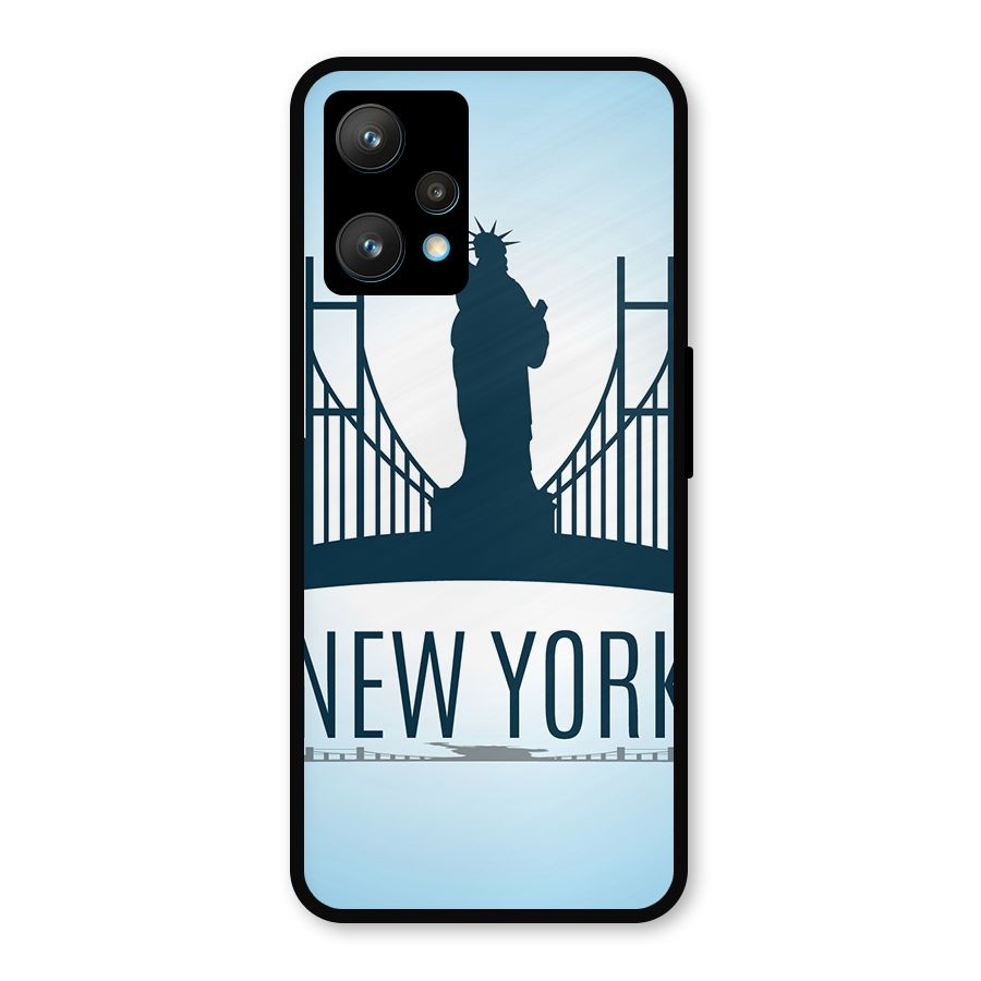 New York Skyline Metal Back Case for Realme 9 Pro Plus 5G