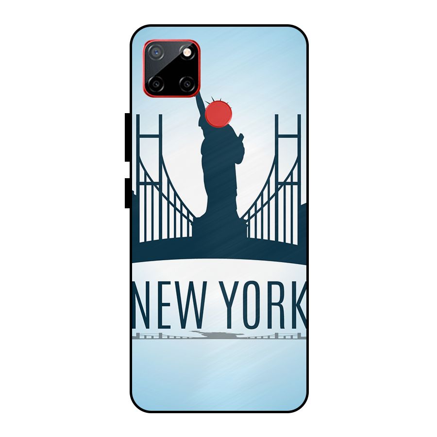 New York Skyline Metal Back Case for Realme C12