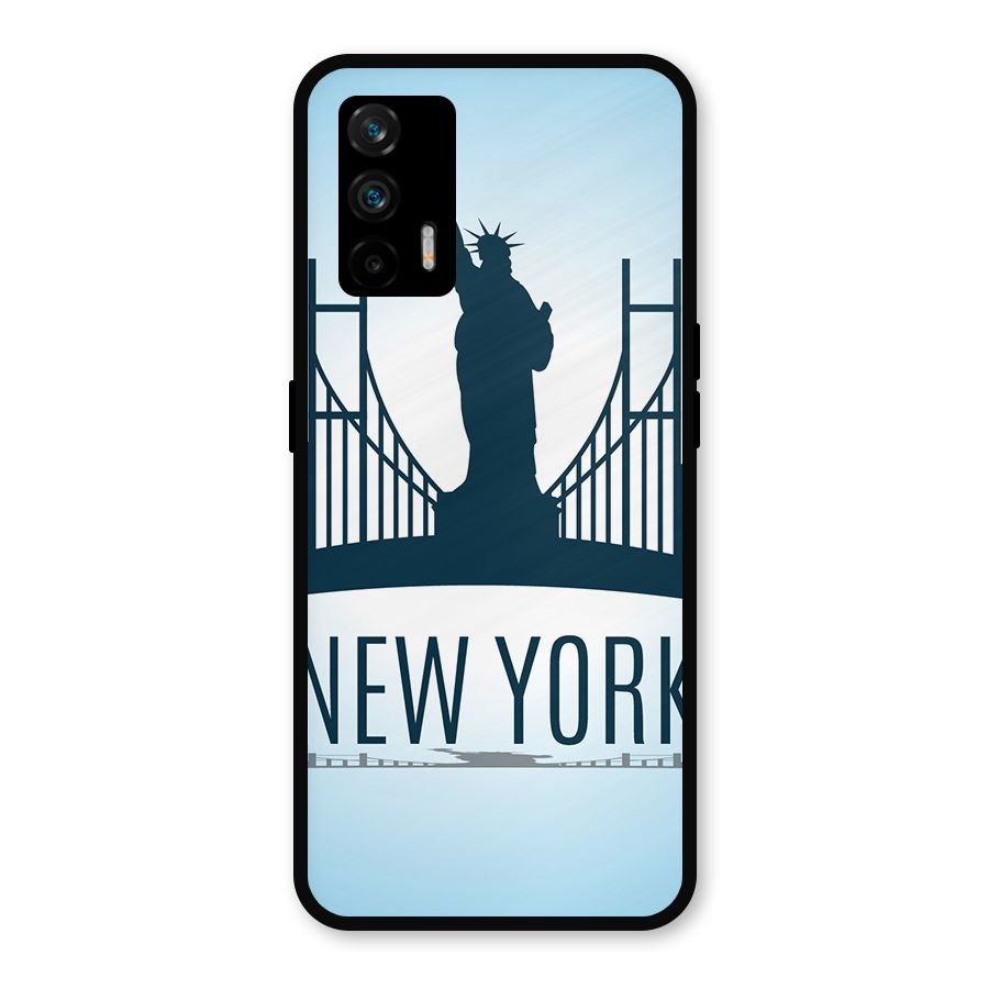 New York Skyline Metal Back Case for Realme GT 5G