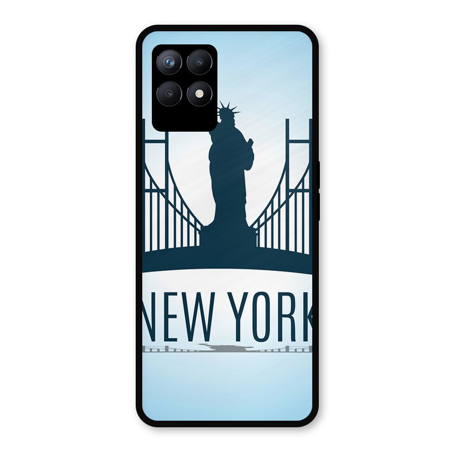 New York Skyline Metal Back Case for Realme Narzo 50
