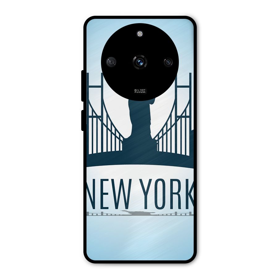 New York Skyline Metal Back Case for Realme Narzo 60 5G