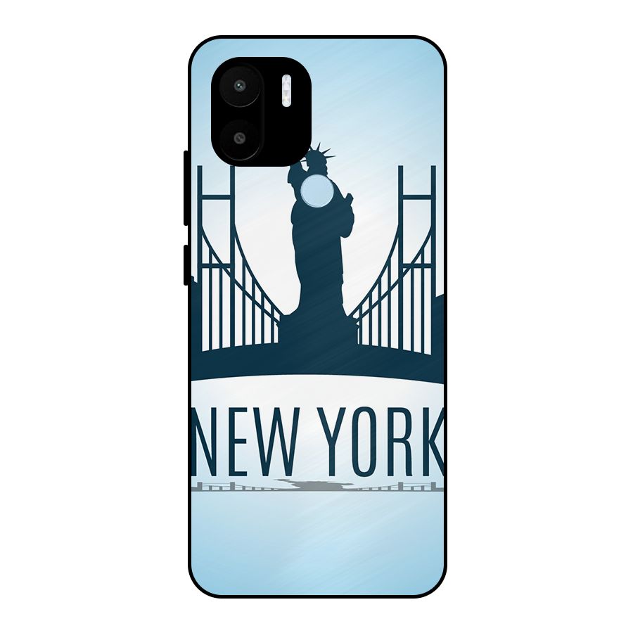New York Skyline Metal Back Case for Redmi A1+