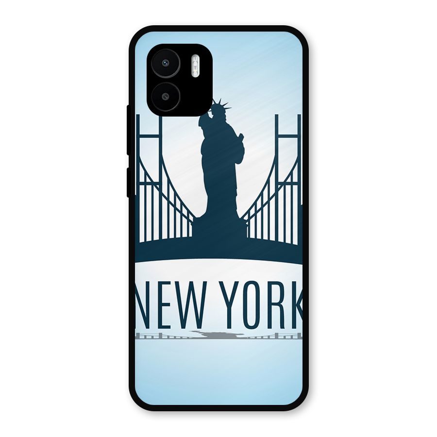 New York Skyline Metal Back Case for Redmi A2