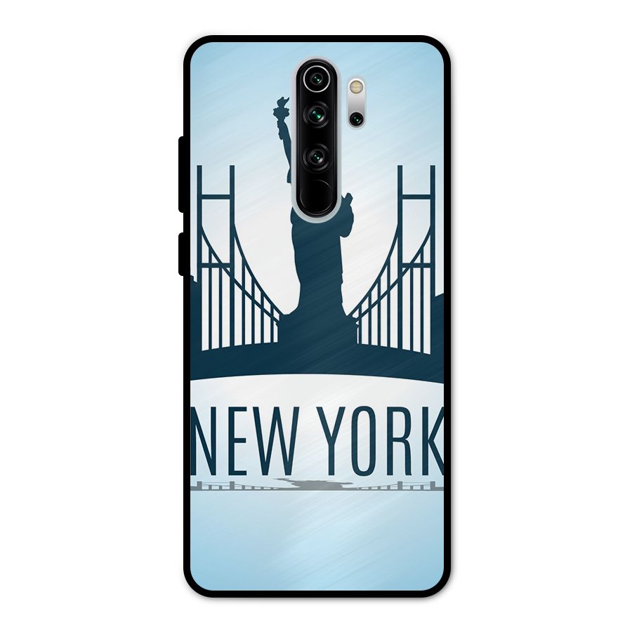New York Skyline Metal Back Case for Redmi Note 8 Pro