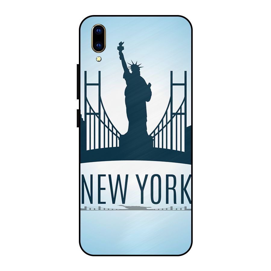 New York Skyline Metal Back Case for Vivo V11 Pro