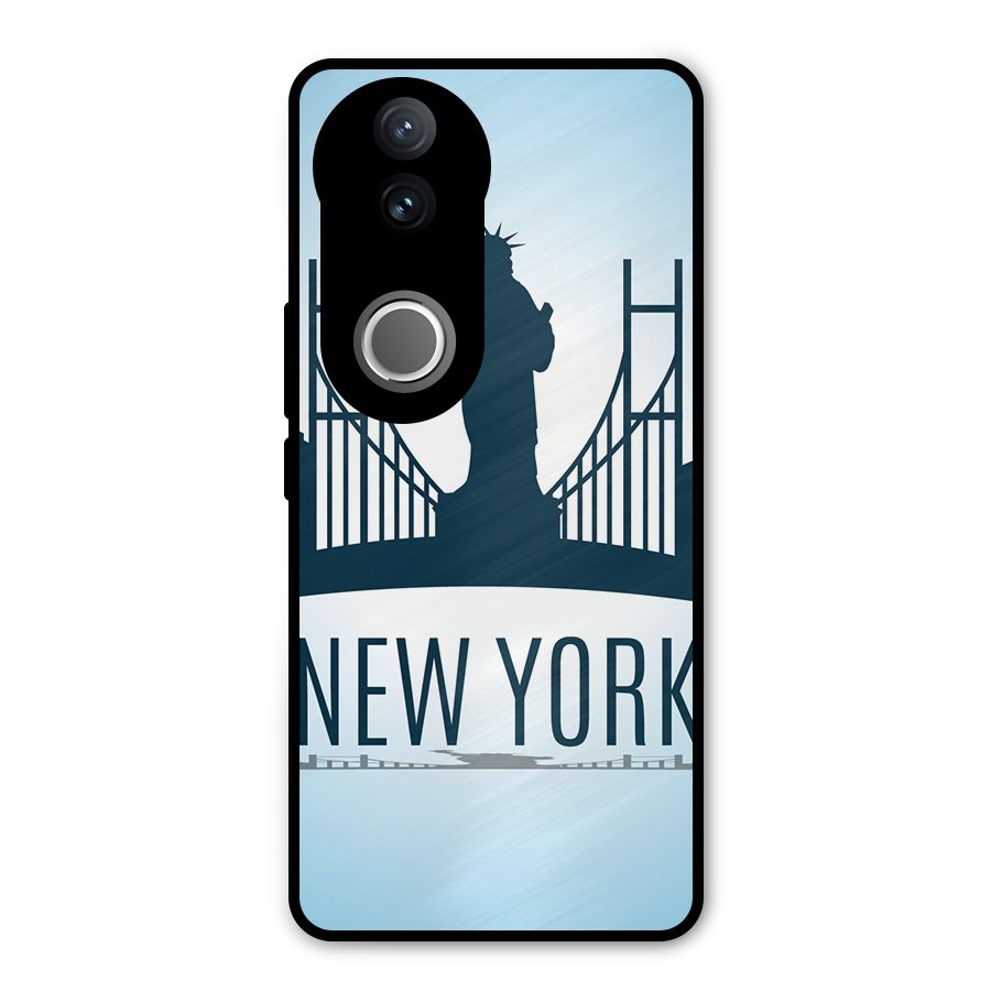 New York Skyline Metal Back Case for Vivo V50e