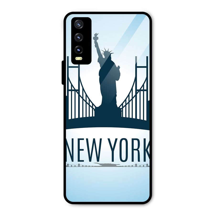 New York Skyline Metal Back Case for Vivo Y20