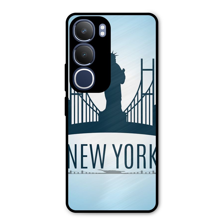 New York Skyline Metal Back Case for Vivo Y29