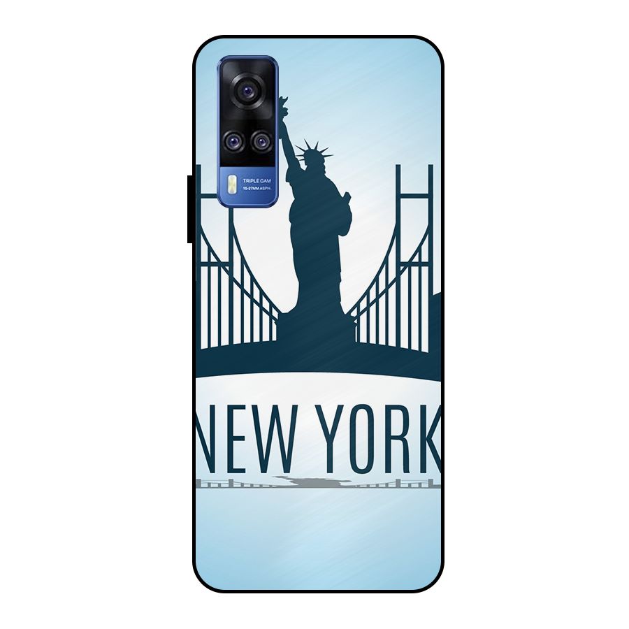 New York Skyline Metal Back Case for Vivo Y51