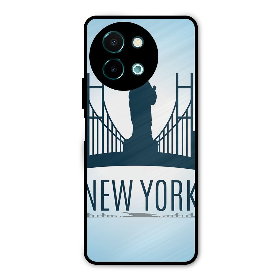 New York Skyline Metal Back Case for Vivo Y58