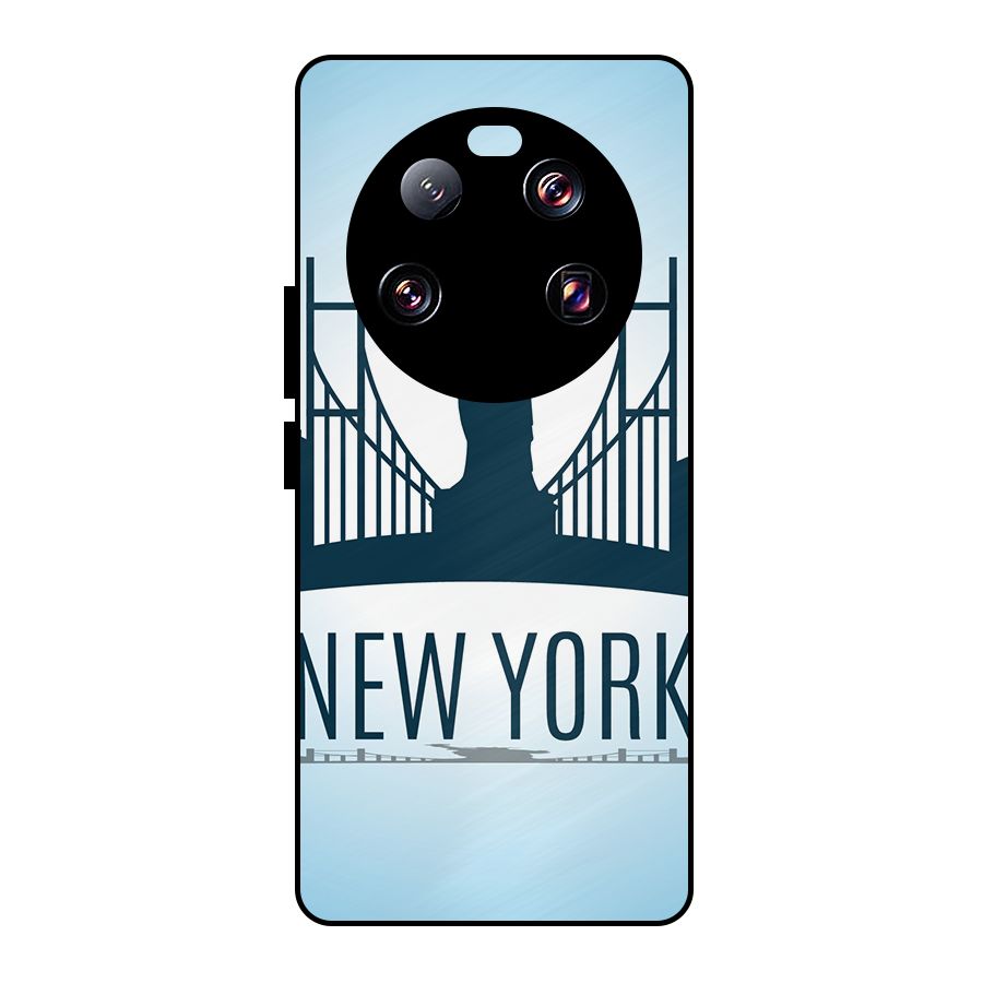 New York Skyline Metal Back Case for Xiaomi 13 Ultra