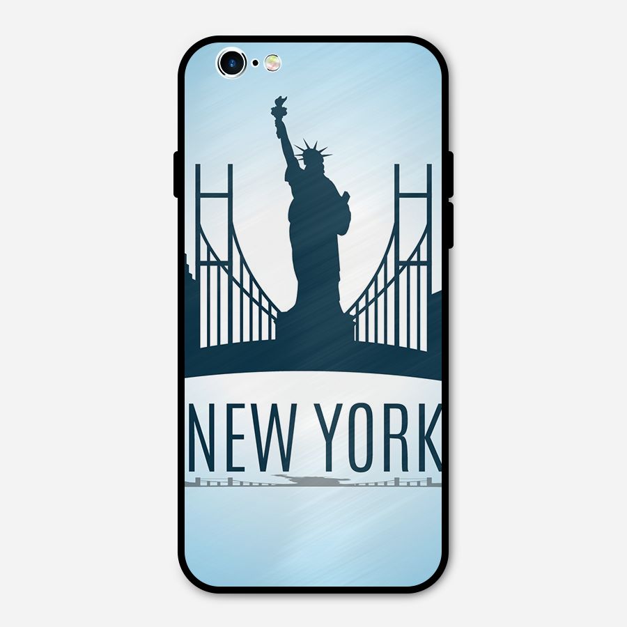 New York Skyline Metal Back Case for iPhone 6 6s