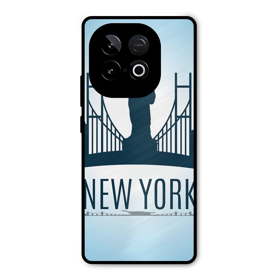 New York Skyline Metal Back Case for iQOO Neo 10
