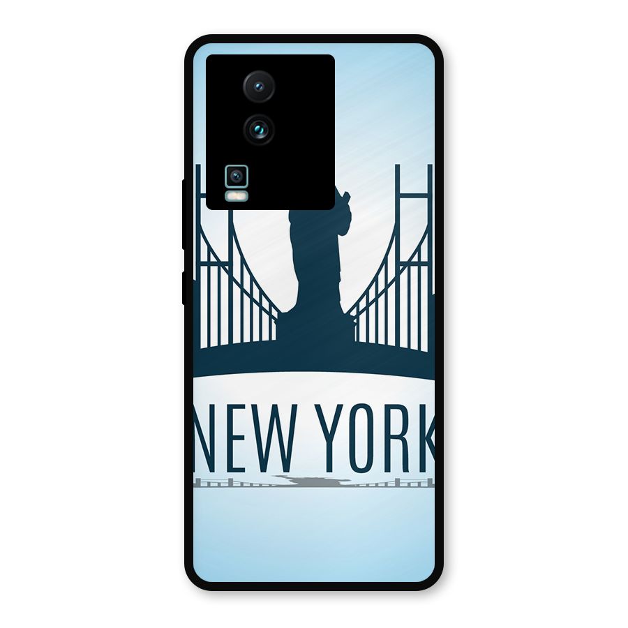 New York Skyline Metal Back Case for iQOO Neo 7 Pro