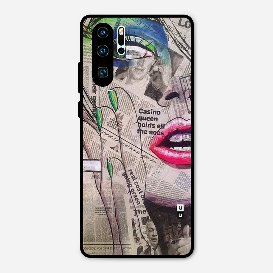 Newspaper Girl Art Metal Back Case for Huawei P30 Pro