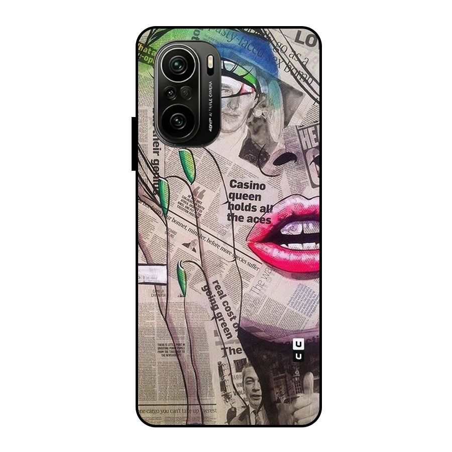 Newspaper Girl Art Metal Back Case for Mi 11X Pro