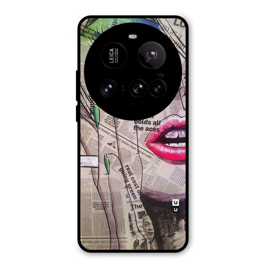 Newspaper Girl Art Metal Back Case for Xiaomi 15 Ultra