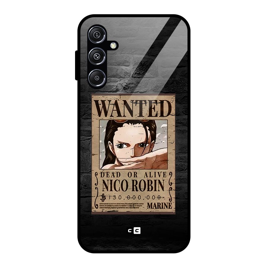 Nico Robin Wanted Glass Back Case for Galaxy M34 5G