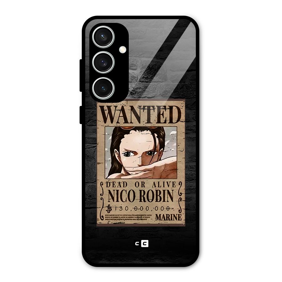 Nico Robin Wanted Glass Back Case for Galaxy S23 FE