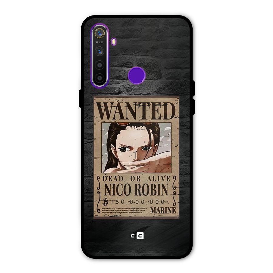 Nico Robin Wanted Glass Back Case for Realme 5s