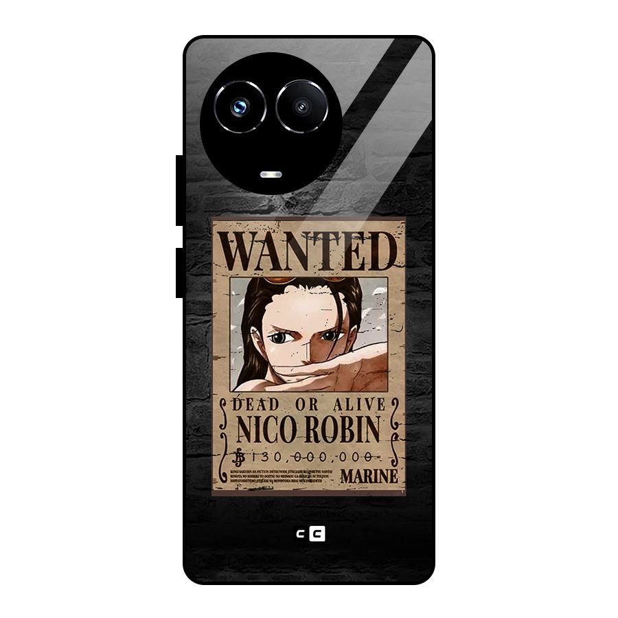 Nico Robin Wanted Glass Back Case for Realme Narzo 60X