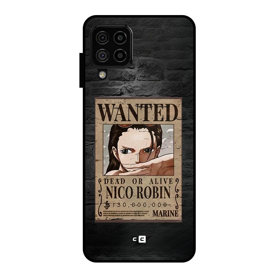Nico Robin Wanted Metal Back Case for Galaxy A22 4G
