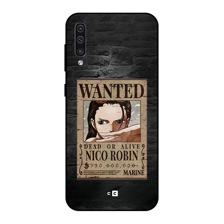 Nico Robin Wanted Metal Back Case for Galaxy A30s