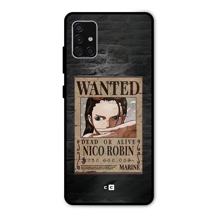 Nico Robin Wanted Metal Back Case for Galaxy A51