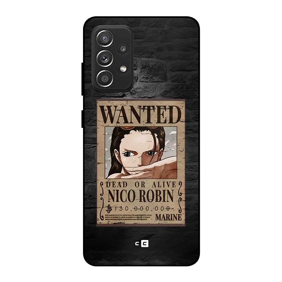 Nico Robin Wanted Metal Back Case for Galaxy A52s 5G