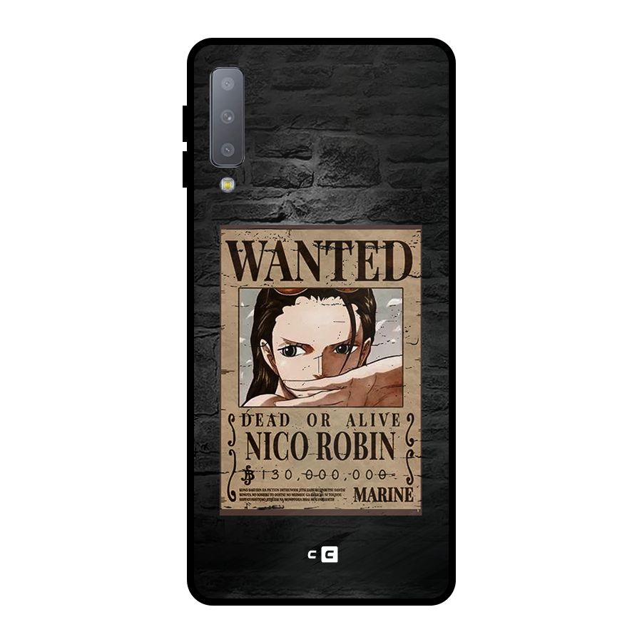 Nico Robin Wanted Metal Back Case for Galaxy A7 (2018)