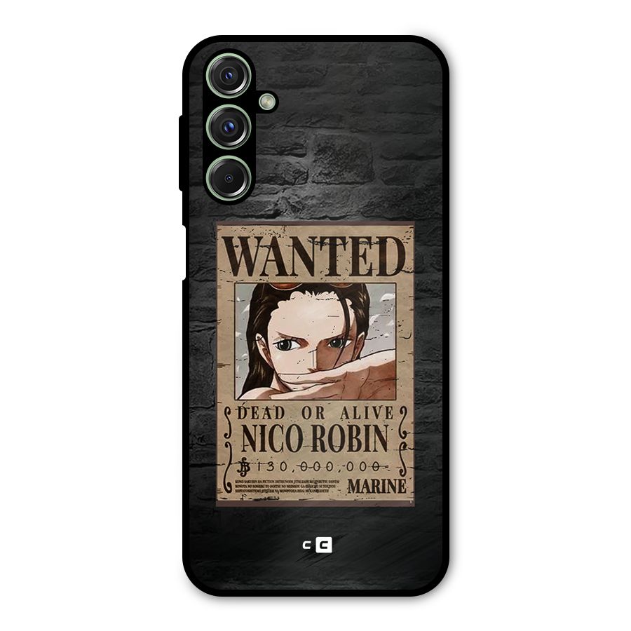 Nico Robin Wanted Metal Back Case for Galaxy F34