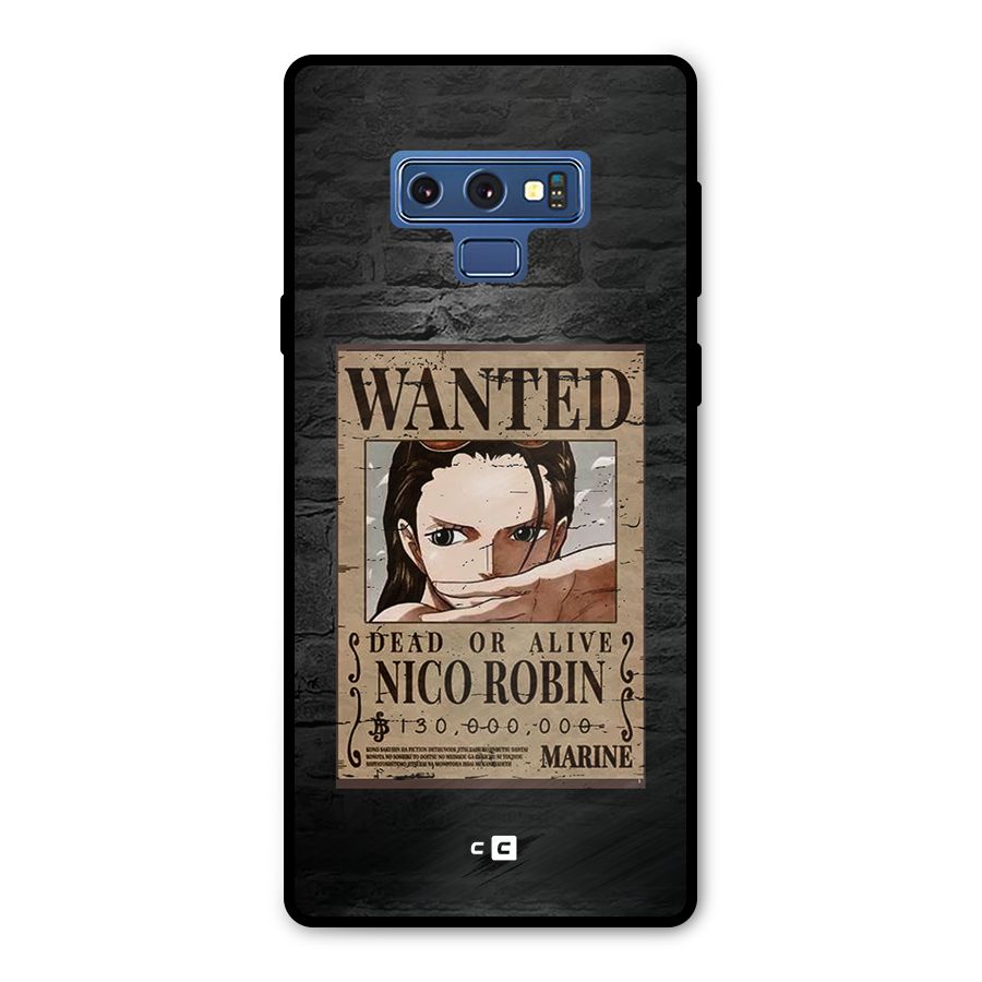 Nico Robin Wanted Metal Back Case for Galaxy Note 9